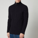 Superdry Men's Jacob Henley Half Zip Jumper - Downhill Navy