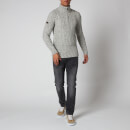 Superdry Men's Jacob Henley Half Zip Jumper - Concrete Twist