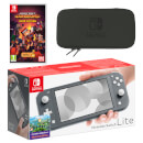 Nintendo Switch Lite (Grey) Minecraft Dungeons - Hero Edition Pack