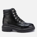 Whistles Women's Amber Leather Hiking Style Boots - Black