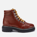 Whistles Women's Amber Leather Hiking Style Boots - Tan
