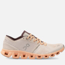 ON Women's Cloud X Running Trainers - Silver/Almond