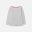 Joules Women's Harbour Long Sleeve Top - Cream Navy Stripe
