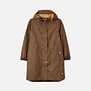 Joules Women's Rainwell Print Waterproof Raincoat - Tan Leopard