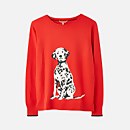 Joules Women's Miranda Intarsia Knit Jumper - Dalmatian