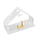 Alessi Bark Nativity Scene - White/Gold