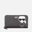 Karl Lagerfeld Women's K/Ikonik Cont Zip Wallet - Black