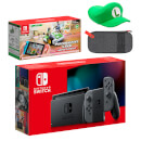 Nintendo Switch (Grey) Mario Kart Live: Home Circuit - Luigi Set Pack