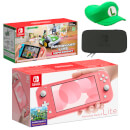 Nintendo Switch Lite (Coral) Mario Kart Live: Home Circuit - Luigi Set Pack