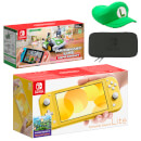 Nintendo Switch Lite (Yellow) Mario Kart Live: Home Circuit - Luigi Set Pack