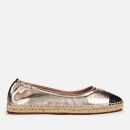 Coach Women's Camryn Metallic Leather Espadrilles - Black/Champagne