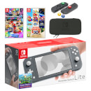 Nintendo Switch Lite (Grey) Mario Mega Pack