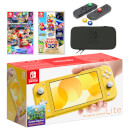 Nintendo Switch Lite (Yellow) Mario Mega Pack