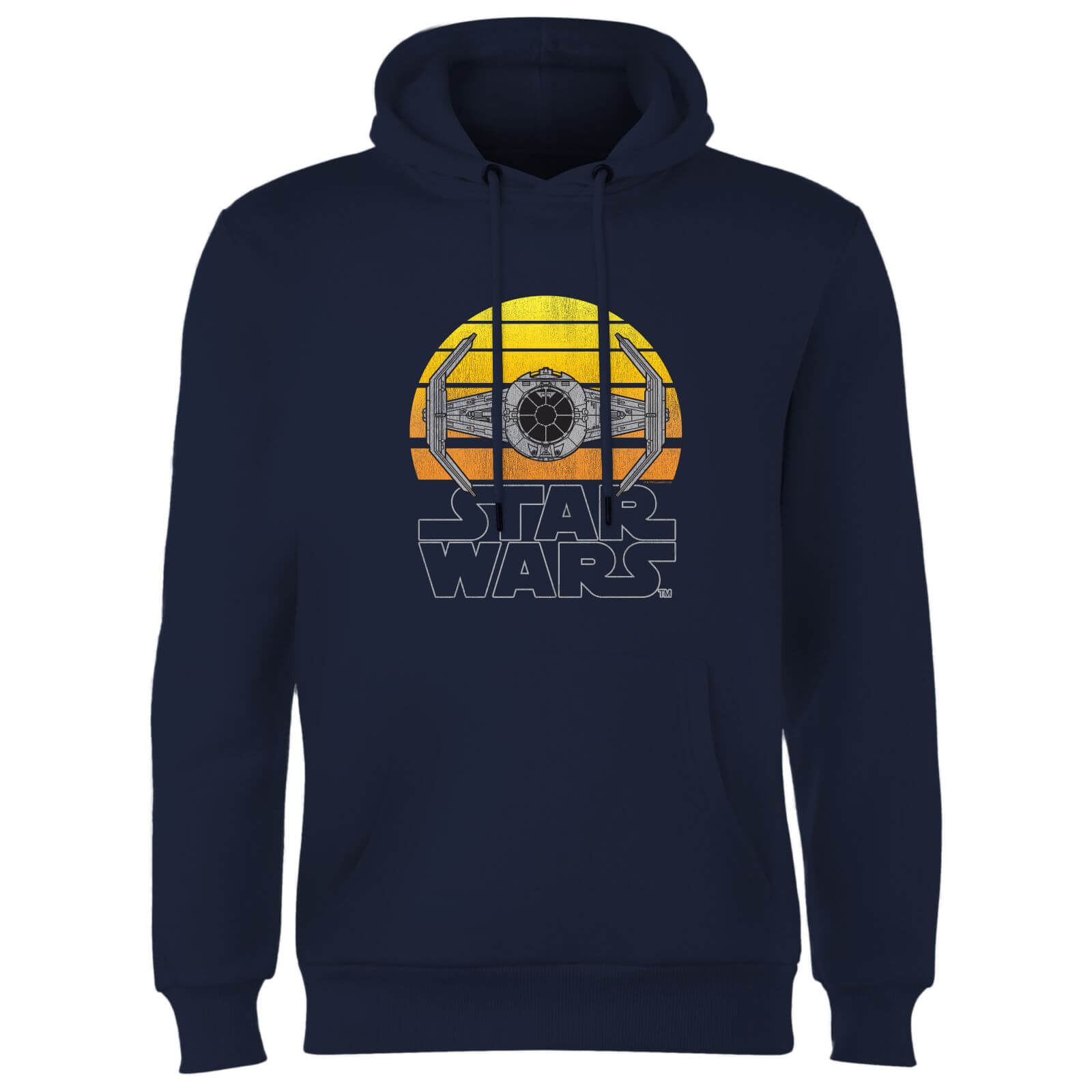 star wars classic sunset tie hoodie colour navy