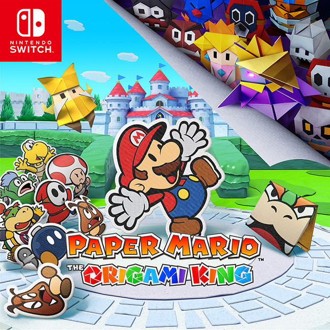 neonred,neongreen nintendo switch (neon blue/neon red) paper mario