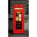 London Phone Box Door Mural