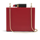 Lulu Guinness Perspex Chloe Lipstick Box Clutch Bag - Red