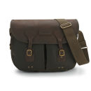 Barbour Men's Wax Leather Terras Bag - Olive