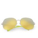 Matthew Williamson Oversized Mirror Lens Sunglasses - Gold