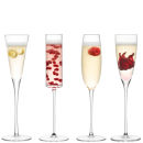 LSA Lulu Champagne Flute - Clear - Set of 4