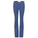 Victoria Beckham Women's Flare Mid Rise VB108 Jeans - Steel Grey