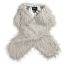 Unreal Fur Faux Fur Fur-Go Scarf - Grey
