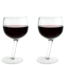 Tipsy Wine Glasses - 2 Pack