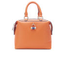 Paul's Boutique Women's Violet Block Colour Padlock Mini Bowler Bag - Orange