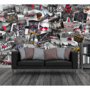 Creative Collage Cityscene 64 Piece Wallpaper
