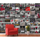 Creative Collage Cityscene 64 Piece Wallpaper