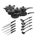 Morphy Richards 977516 6 Piece Pan Set - Black