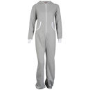 Influence Women's Fleece Onesie - Grey Marl