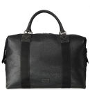 OSPREY LONDON The Crosby Elephant Grain Leather Holdall - Black