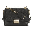 Karl Lagerfeld K/Kuilted Mini Handbag - Black/Gold