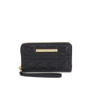 Karl Lagerfeld K/Kuilted Phone Purse - Black/Gold
