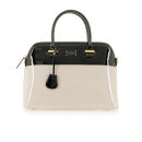 Paul's Boutique Maisy Patent Bowler Bag - Black/Nude
