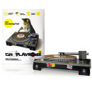 Cat Scratching DJ Deck