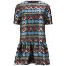 House of Holland Women's Jack Metallic Drop Waist Jacquard Mini Dress - Top Nosh