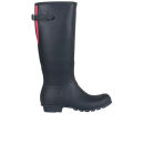 Hunter Women's Original Back Adjustable Wellies - Navy/Crimson Pink