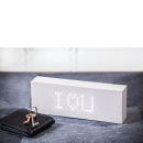 Message Click Clock - White