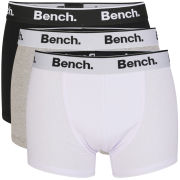 Bench Men's 3-Pack Keddie Boxers 3 Colour Pack - Black/White/Grey