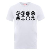 Marvel Avengers Assemble Team Icons Men's T-Shirt - White