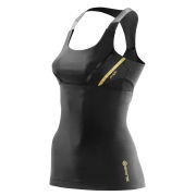 Skins A400 Women's Active Compression Tank Top - Black/Gold