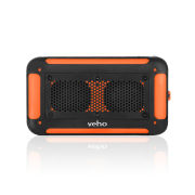 Veho Vecto Water Resistant Wireless Speaker with Integrated 6000mah Phone/Tablet Charger - Sports Orange