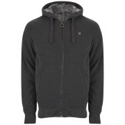 Ringspun Men's Greylock Zip Through Hoody - Charcoal Marl