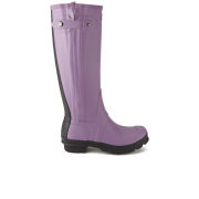 Hunter Women's Original Slim Zip Two Tone Tall Wellies - Dusty Lavender