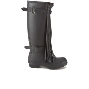 Hunter Women's Original Tall Fringe Wellies - Black/Dark Slate