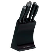 Morphy Richards Accents 5 Piece Knife Block Set - Black