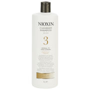 NIOXIN System 3 Cleanser Shampoo for Fine, Normal to Thin Looking, Chemically Treated Hair (1000ml) - (Worth £55.00)