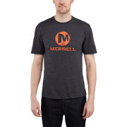 Merrell Men's Vintage Stacked Logo T-Shirt - Black/Orange